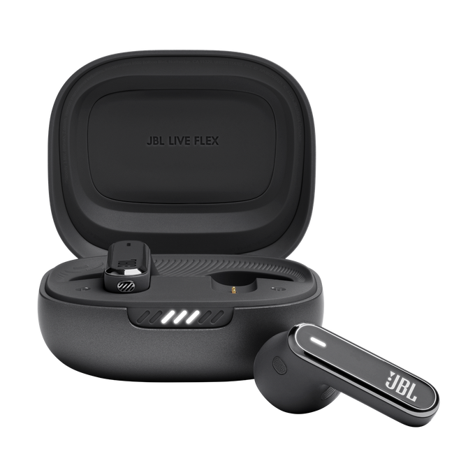JBL Live Flex - Black - True wireless Noise Cancelling earbuds - Hero image number null